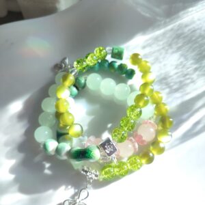 Three-wrap Beaded Bracelet 森林係文青風三圈式手鏈