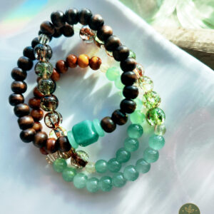 Forest-Inspired Boho Triple-Layer Bracelet Set