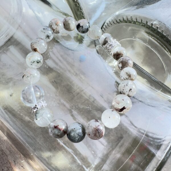 【稳重招财】老矿绿幽灵水晶手链｜MuMu Energy 原创选品 【Grounded Prosperity】Old Mine Green Phantom Quartz Bracelet｜MuMu Energy - 图片 3