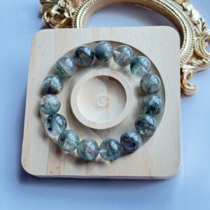 天然绿幽灵手链 | Natural Green Phantom Bracelet