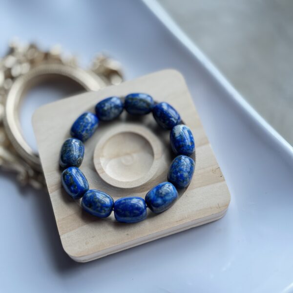 ✨ 天然青金石桶珠手链｜Lapis Lazuli Bracelet - 图片 3