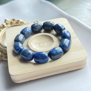 ✨ 天然青金石桶珠手链｜Lapis Lazuli Bracelet