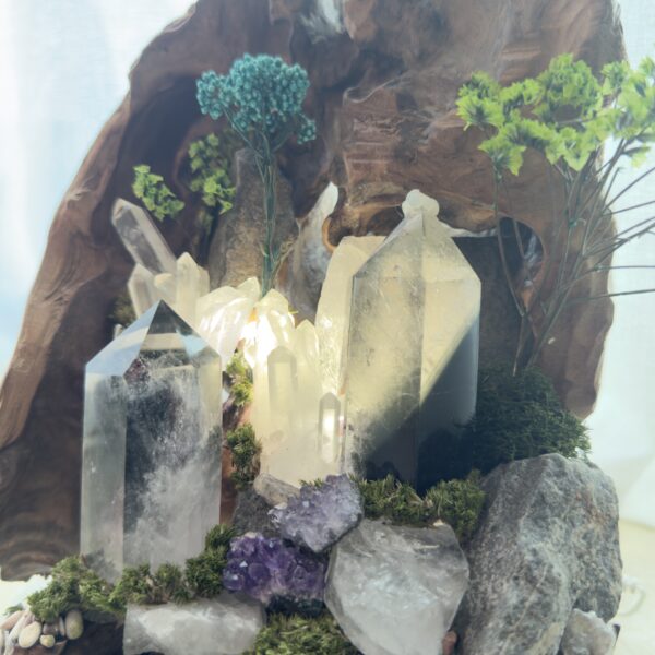 水晶秘境山洞 · 森林疗愈景观 Crystal Cave Sanctuary · Forest Healing Landscape - 图片 2