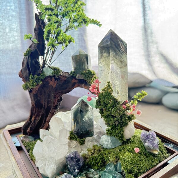 森林守护之塔 · 水晶疗愈景观摆件 Forest Guardian Crystal Tower · Healing Crystal Landscape - 图片 4