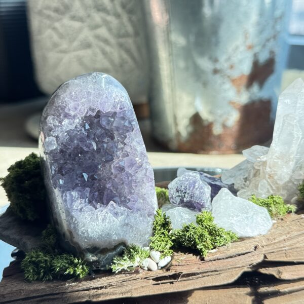 Amethyst · Clear Quartz Wealth & Benefactor Healing Decor - 图片 3