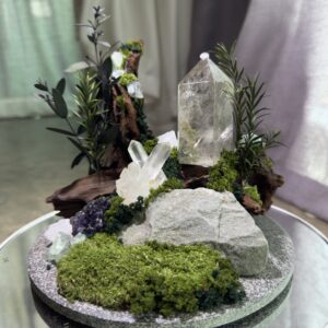 绿幽灵森林能量景观 · Green Phantom Quartz Forest Energy Decor