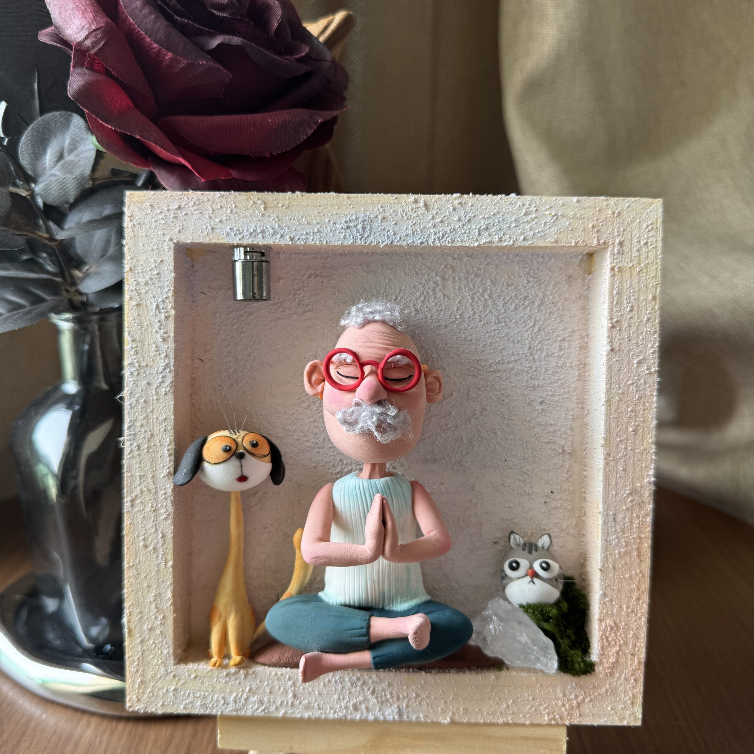 Peaceful Mind – Handmade Clay Art Frame