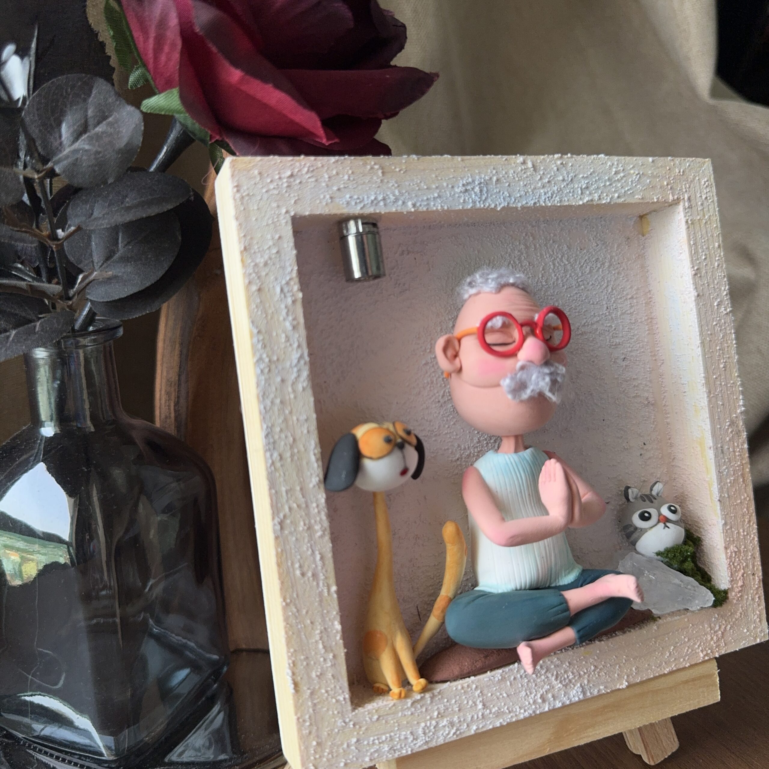 Peaceful Mind – Handmade Clay Art Frame - Image 6