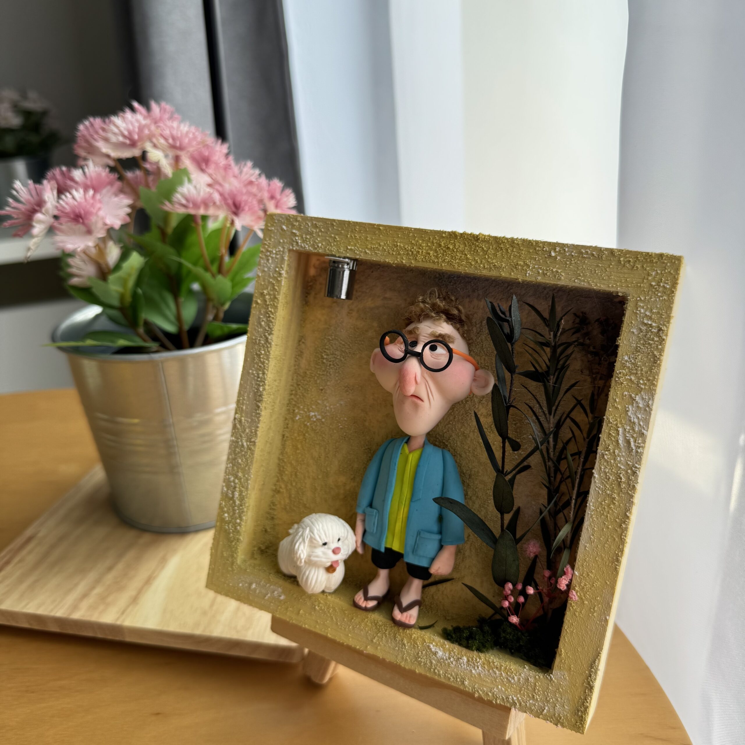 The Gentle Old Soul | Handmade Clay Art Frame - 图片 5