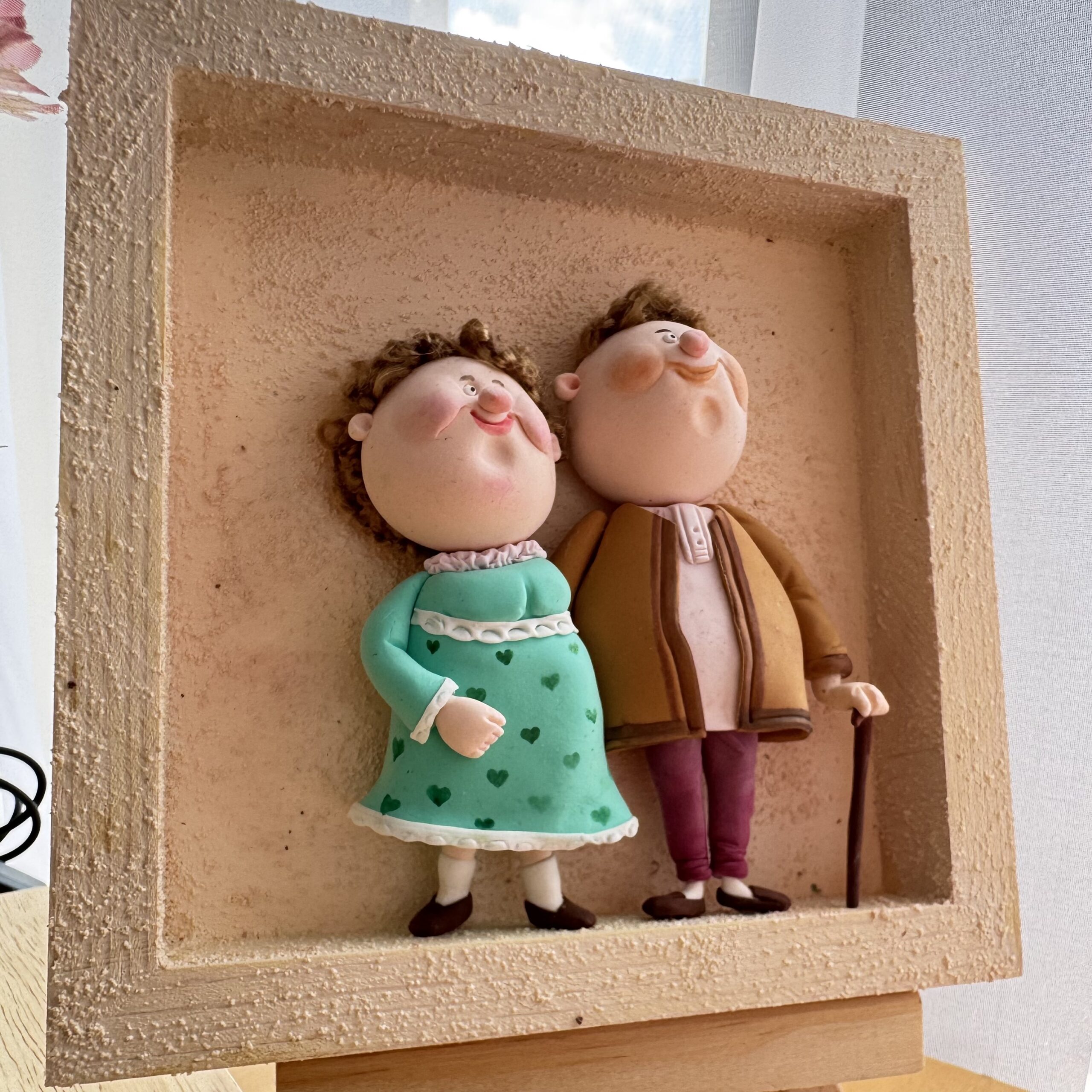 Growing Old Together | Handmade Clay Art Frame - 图片 4