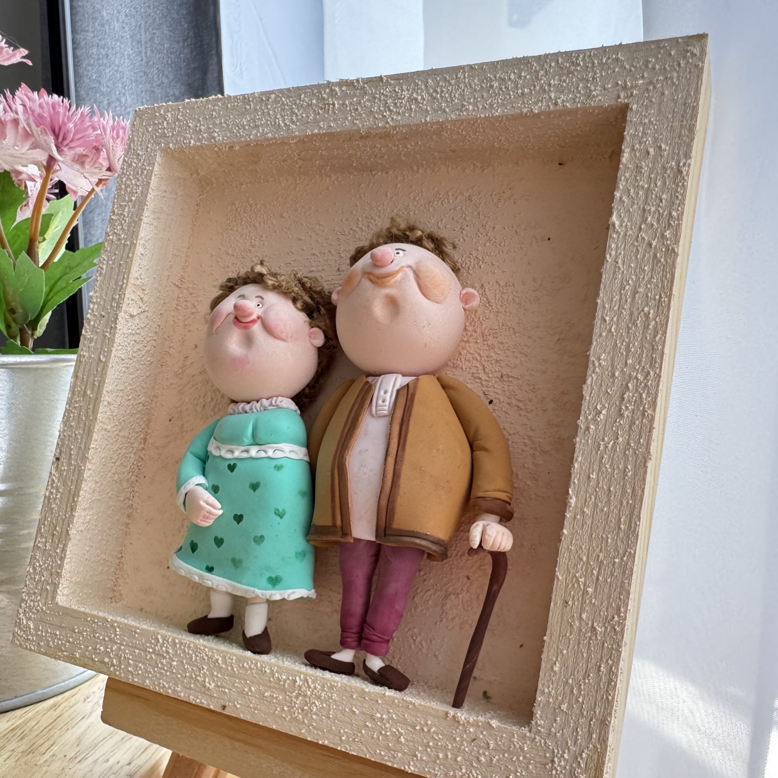 Growing Old Together | Handmade Clay Art Frame - 图片 2
