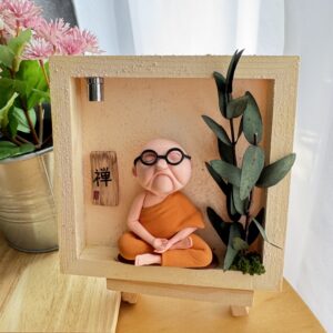Peace Begins Within | Handmade Clay Art Frame
