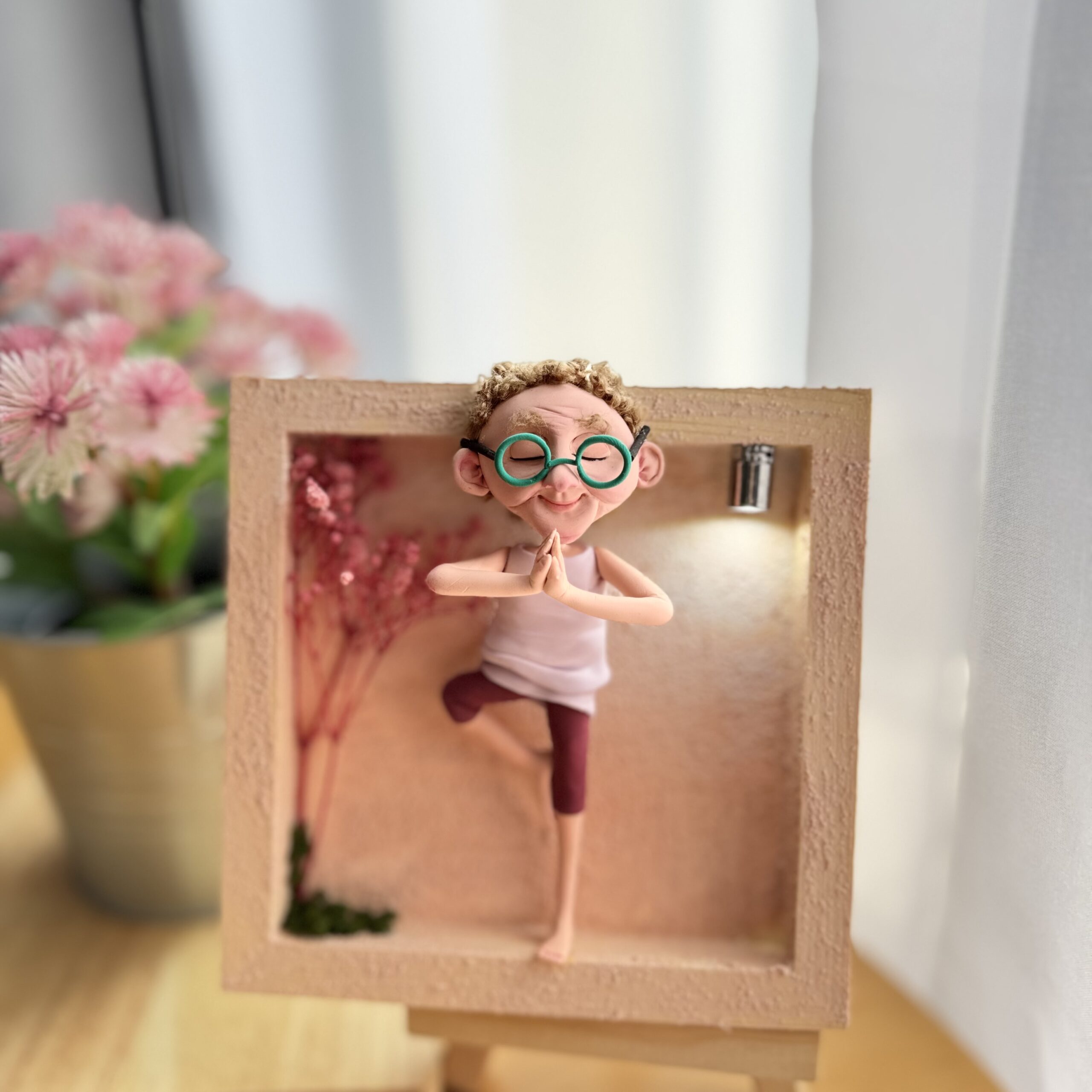 Finding Balance | Handmade Clay Art Frame - 图片 2