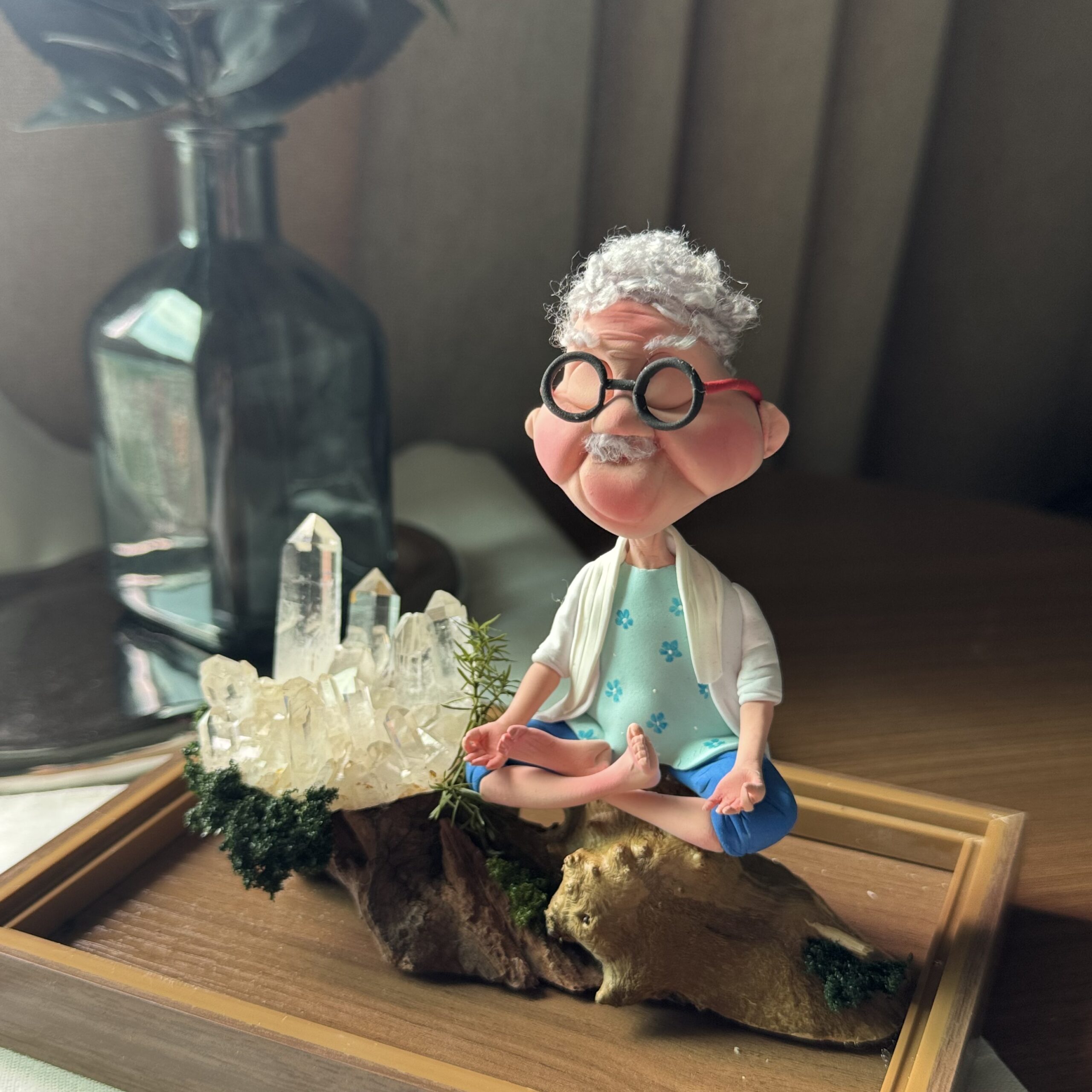 Zen Grandpa Crystal Landscape - Image 3