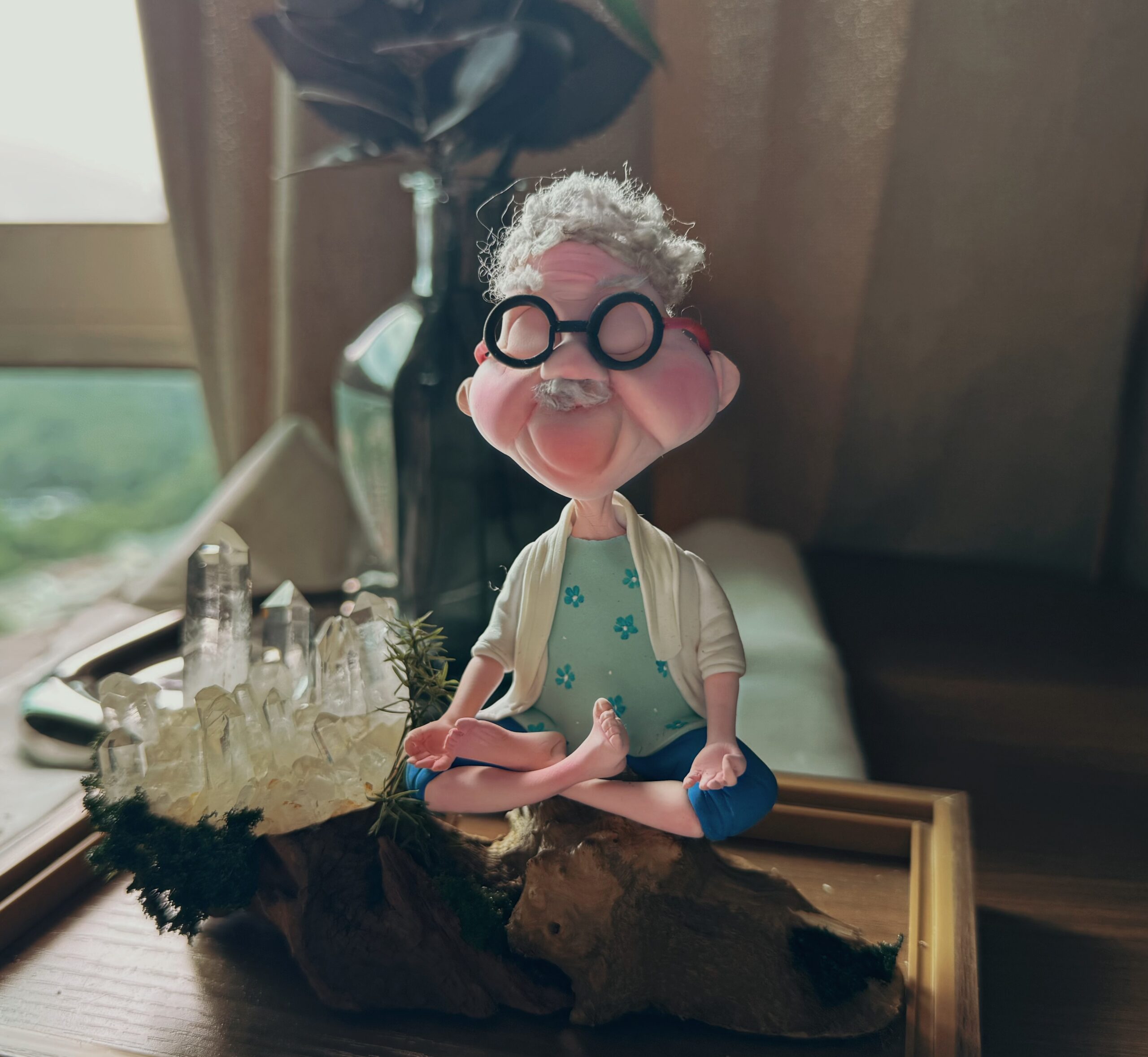 Zen Grandpa Crystal Landscape - Image 2
