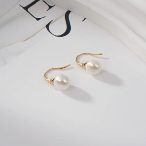 Freshwater Pearl Drop Earrings – S925 Sterling Silver